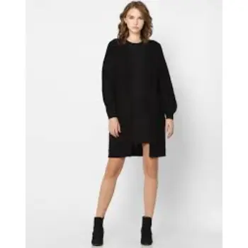 Black Knit Long Cardigan